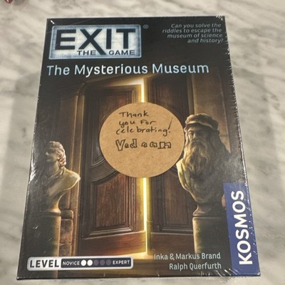 Kosmos EXIT The Mysterious Museum Escape Game 1-4 Players Ages 10+ Helper App