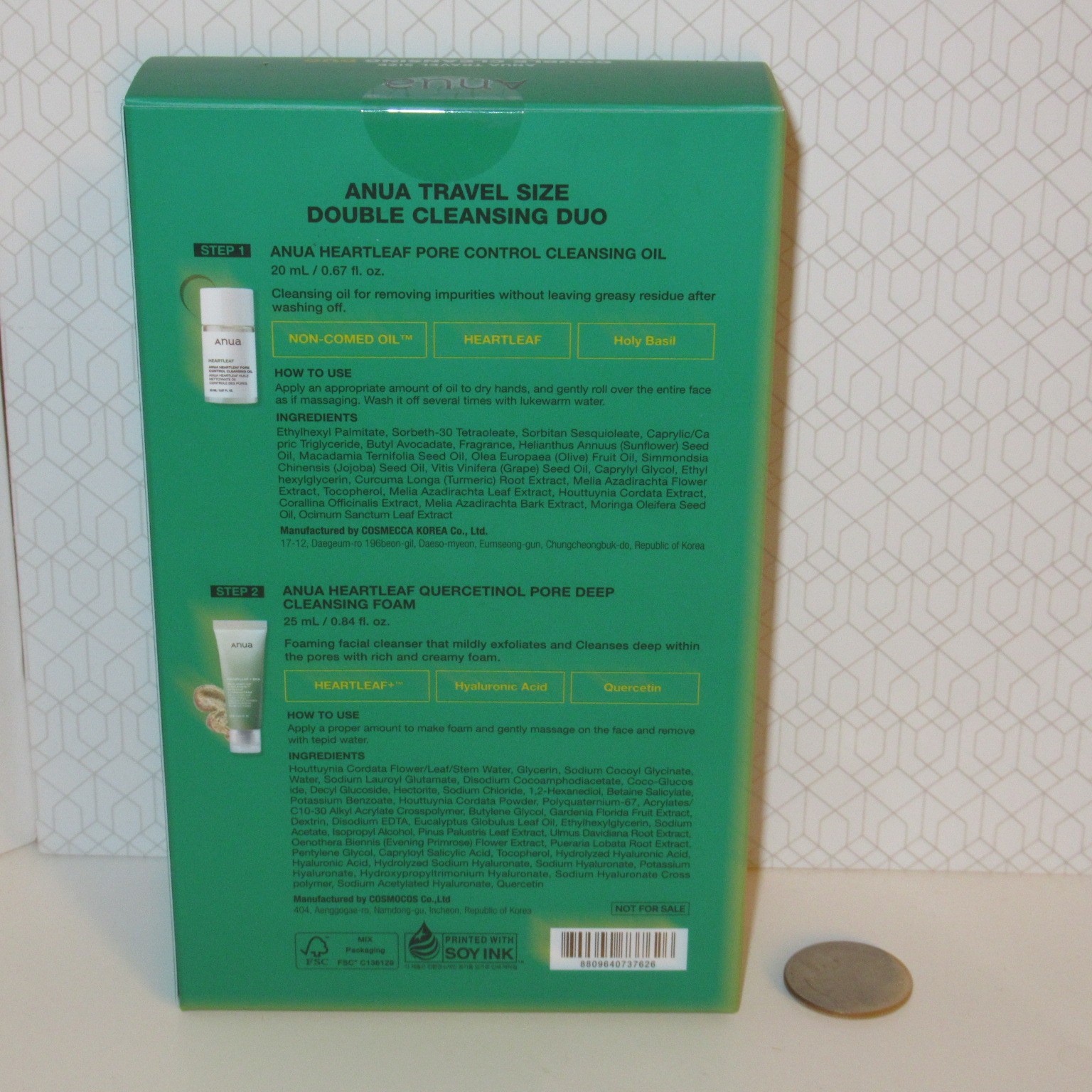 Anua Heartleaf Pore Control Cleansing Oil Quercetinol Pore Deep Cleansing Foam