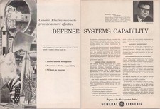 General Electric Vintage Magazine Ad Defense Systems Space Race 1950s Astronaut