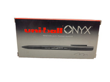 uni-ball ONYX UB-102 Rollerball Pens Medium Point Red Ink One Dozen NOS