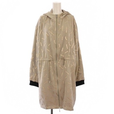 Armani Exchange Long Parka Jacket Zip Pattern L Women's Outerwear