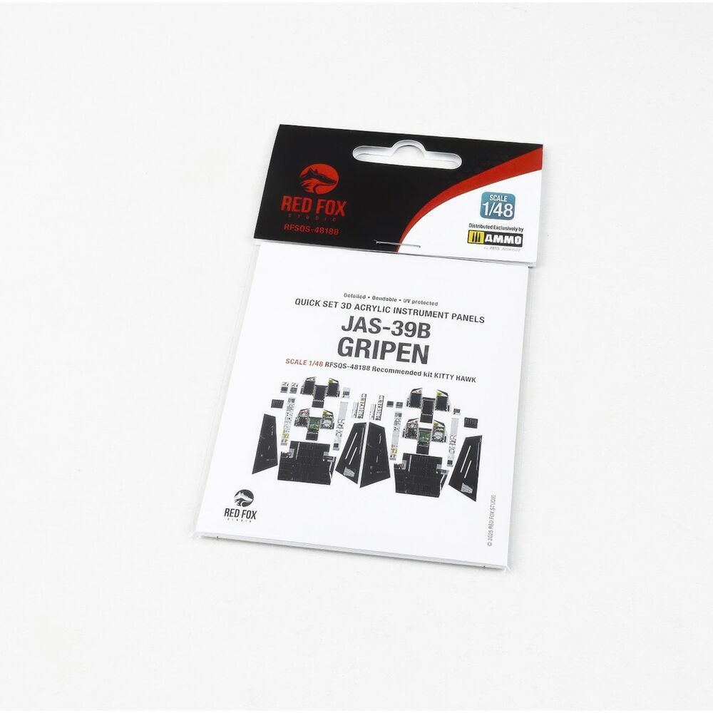 Red Fox Studio RFSQS-48188 - 1/48 Jas-39B Gripen For Kitty Hawk - New