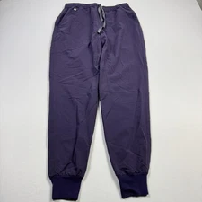 FIGS Scrub Jogger Pants Mens Medium Purple MXXSW2004 Elastic Waist Cuffed