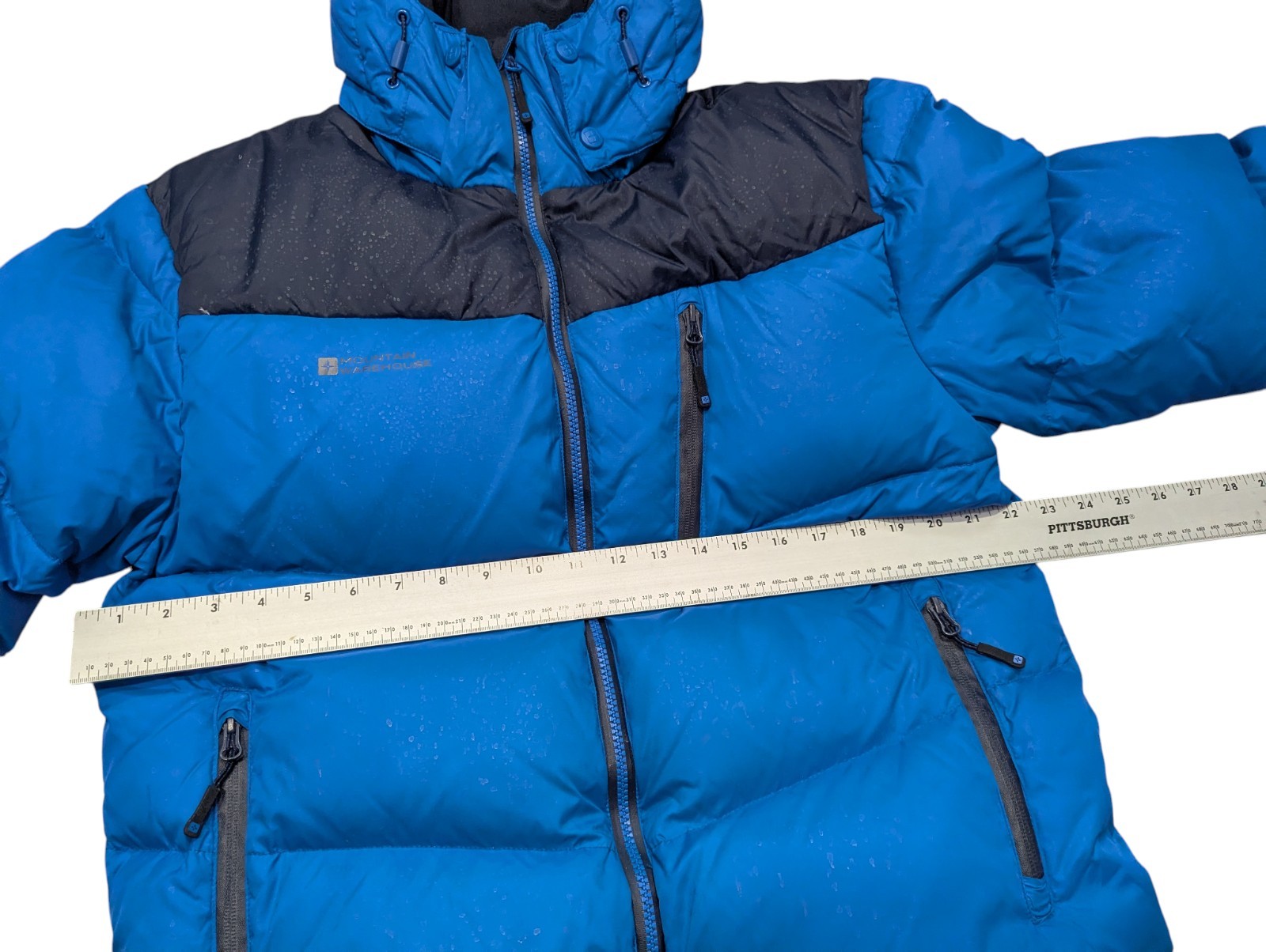 Mountain Warehouse Down Puffer Jacket Medium Blue… - image 8