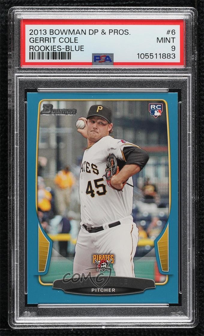 2013 Bowman Draft Blue 443/500 Gerrit Cole #6 PSA 9 MINT Rookie RC 0hz9