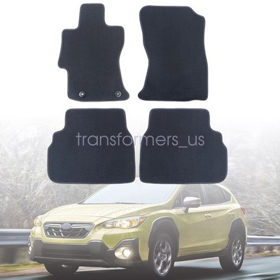 2018-2023 Fits Subaru Crosstrek Impreza Velour Floor Mats Carpet Anti-Slip Black