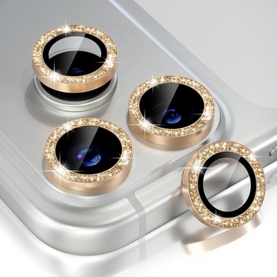 Metal Ring Camera Lens Protector Tempered Glass Lens Cover for iPhone 17 Pro Max
