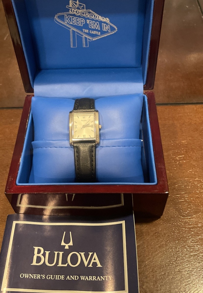 Bulova Watch Model C869723 With Leather Band From Excalibur Casino
