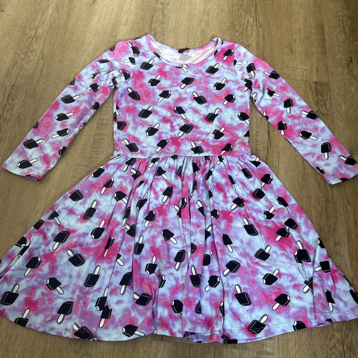 long sleeve skater dresses for juniors Printed Dress Long Sleeved Dresses Juniors Girls Long Sleeve Leopard Print Knit Skater Dress BROWN The