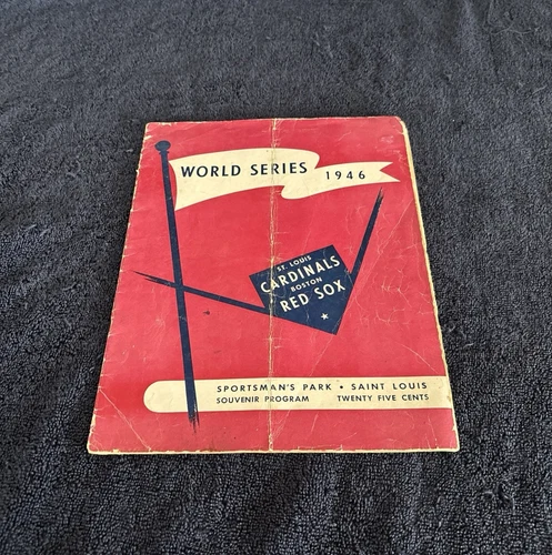 Vintage 1946 World Series Souvenir Program Boston Red Sox Vs St Louis Cardinals
