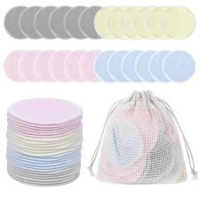 JIEYAO 24Pcs Reusable Makeup Remover Pads for Face, 1 Count Pack of 24 