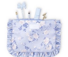Love Shack Fancy X Target Yoobi Blooming Heirloim Pencil Case Whisper Blue