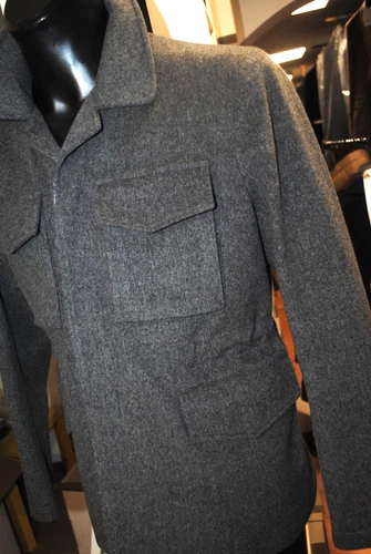 KIRED BY KITON NAPLES PADDED JACKET 1150.00 POSTER. SIZE 50 WARM WOOL CLOTH - product listing photo