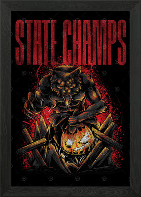 State Champs Post Hardcore Framed Wall Art Poster Canvas Print Picture