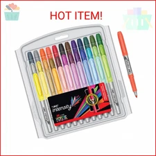 BIC Intensity Assorted Colors Fashion Permanent Markers, Fine Point, 36-Count Pa