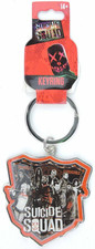 Suicide Squad Keychain cast photo metal Key ring DC Comics Harley Quinn Deadshot