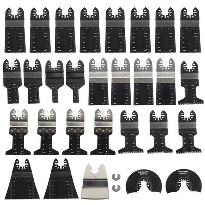 Universal Quick Release Multitool Saw Blades For Wood Metal Drywall 31 Pack