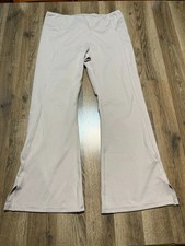 AVIA Pants Women's Size Extra Large Tan Flared Leg Pull On High Rise Yoga Pants