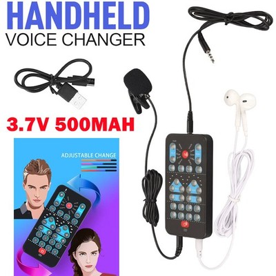 Portable Handheld Voice Changer Multifunctional Sound Disguiser With 8-Sound US