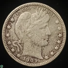 1909-D Barber Liberty Head Quarter - Fine Details: Pitting
