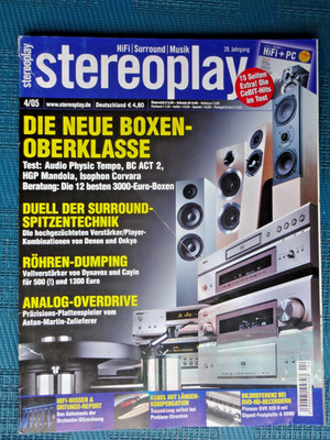 STEREOPLAY 4/05,CAYIN A 50 T,DYNAVOX VR 70 E,HGP MANDOLA,AUDIO PHYSIC TEMPO,NAD