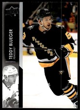 2021-22 Upper Deck Teddy Blueger Pittsburgh Penguins #617
