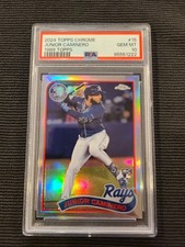 2024 Topps Chrome - 1989 Topps Baseball Junior Caminero #89CB-15 (RC) PSA 10