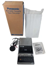VTG 70s Panasonic Portable Cassette Player Recorder Auto Stop IC Box RQ-2107D