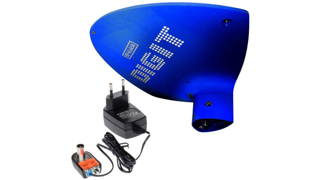 5903953000699 Antena TV naziemnej cyfrowej DIGIT ACTIVIA niebieska TELMOR Telkom