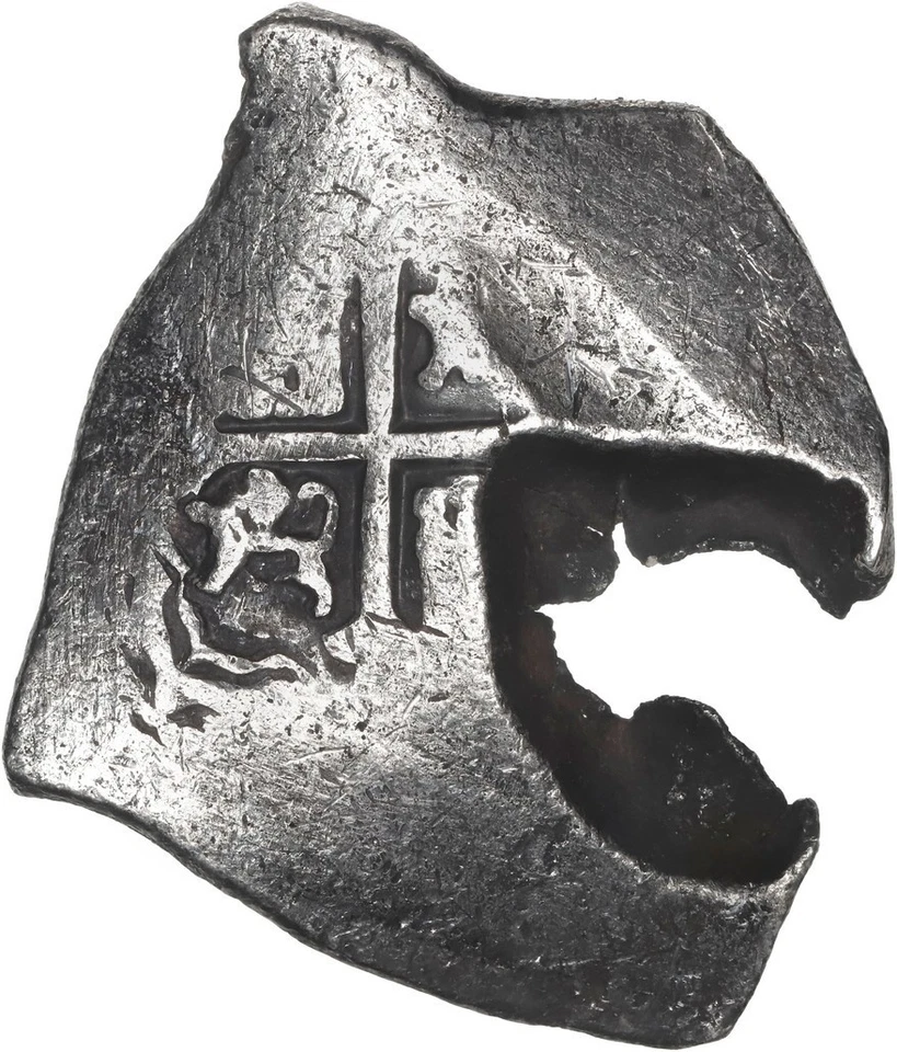 MEXICO, Mexico City, cob 8 reales, Charles II, assayer not visible, odd shape - Image 2 of 3