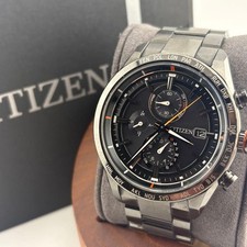 Citizen Attesa AT8185-62E Eco-Drive Radio Titanium Men`s Watch Made in Japan