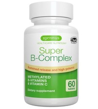 Super B-Complex, Methylated B Vitamins  Vitamin C, 60 small tablets