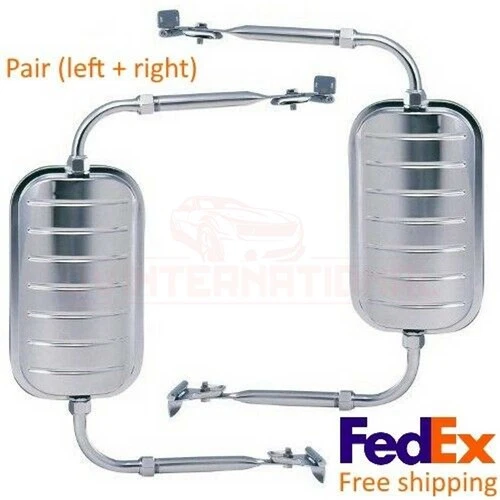 UNIVERSAL TRUCK MIRRORS SET ( LEFT+RIGHT ) H3541 11"x6"