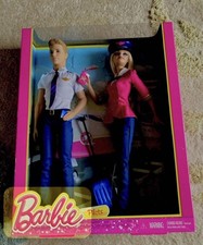 Rare Barbie & Ken Pilots Set with Luggage. Prestige. 