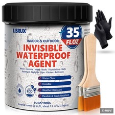Waterproof Sealant 35 oz,Clear,Transparent Waterproof Coating,Water-Based