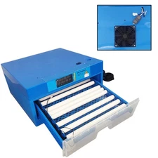 110V 64 Egg Temperature/Humidity Control Digital Display Chicken Incubator