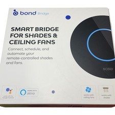 Bond Bridge BD-1000 Smart Home WiFi Remote Hub for Ceiling Fan, Fireplace+Shades