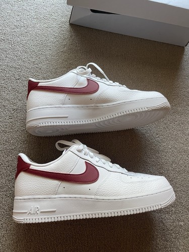 BRAND NEW RED AND WHITE AIR FORCE 1 ‘07 MENS SHOE US 12 - CZ0326100 - Picture 6 of 12
