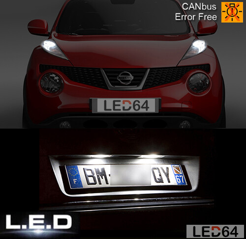 4 ampoules à LED smd Blanc veilleuses + feux de plaque pour Nissan Juke - Picture 1 of 2