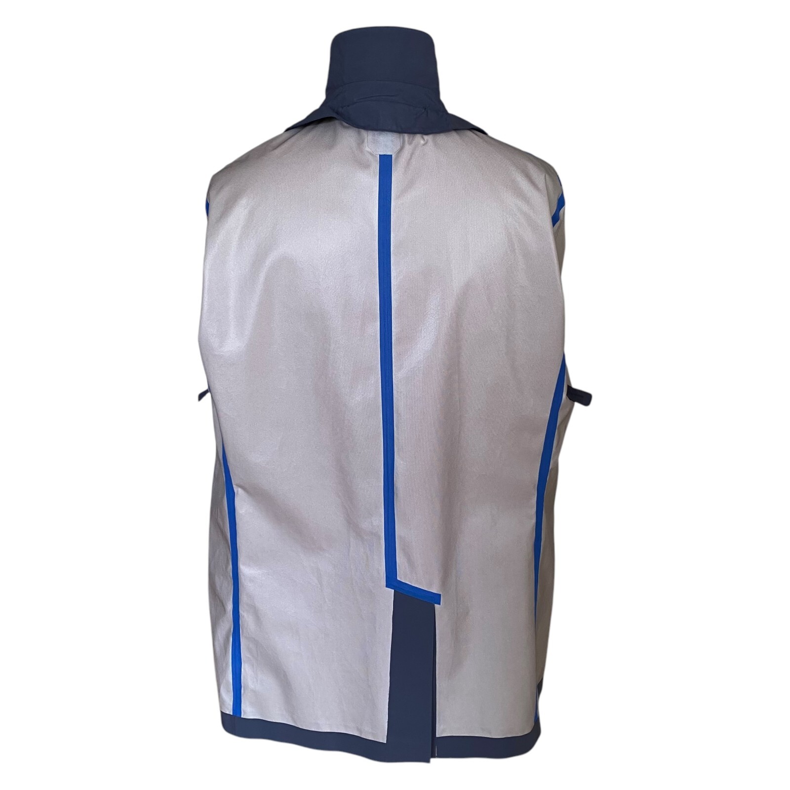 Montecore Raincoat Blue Collared Lightweight Butt… - image 13