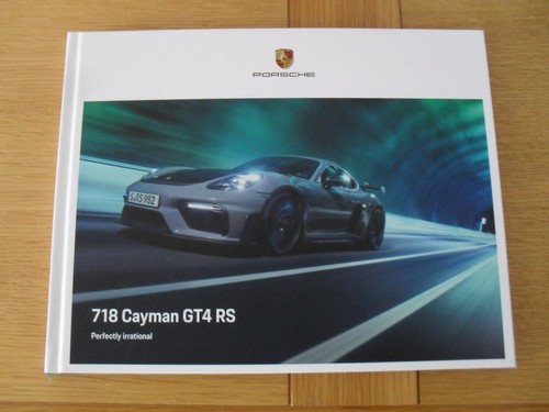 Porsche Cayman 718 GT4 RS Hardback Brochure 2021-2022 - UK Market
