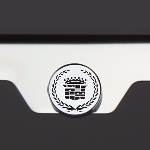 Etiqueta de marco de placa cromada T304 Cadillac letra negra grabada con láser - Imagen 3 de 7