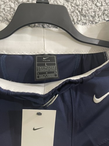 Nike Men’s Engineered Padded Football Pants Navy Blue w/ White Stripe Size L - Picture 3 of 5