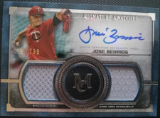 Blue Jays 2019 Topps Museum Collection 189/299 Jose Berrios Patch Auto