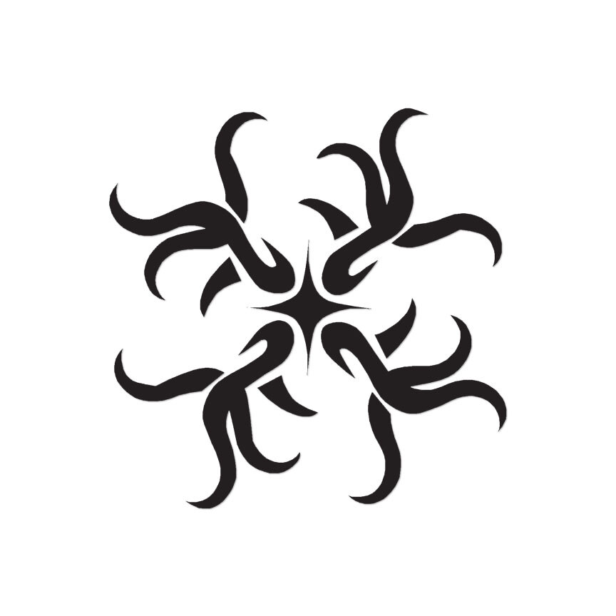 Tribal Art - Vinyl Decal Sticker - Multiple Color & Sizes - ebn75