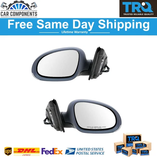 TRQ New Mirror Power Heated Turn Signal Pair For 2005-2010 VW Jetta