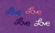 LOVE siz die cuts scrapbook cards