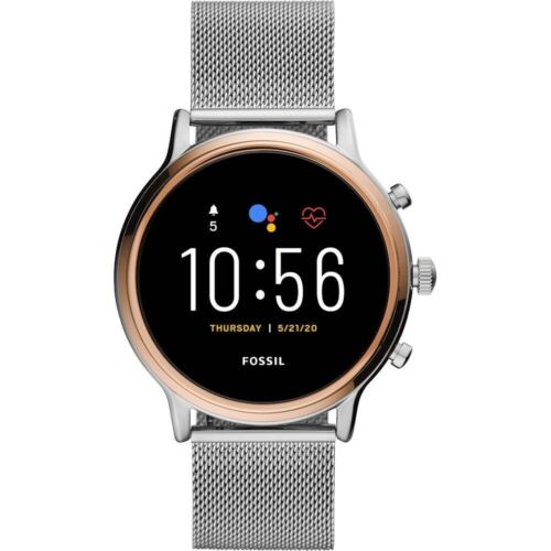 Fossil julianna gen 5 smart watch silver mesh 44mm