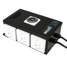 Hydroponics Heavy-Duty Black Box Timers 6 Way Contactor Built In Timer