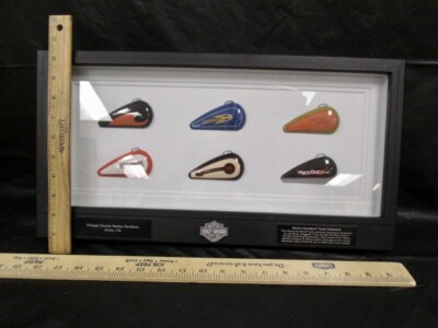 Harley Davidson Collectible Historical Mini Gas Tank Set - In